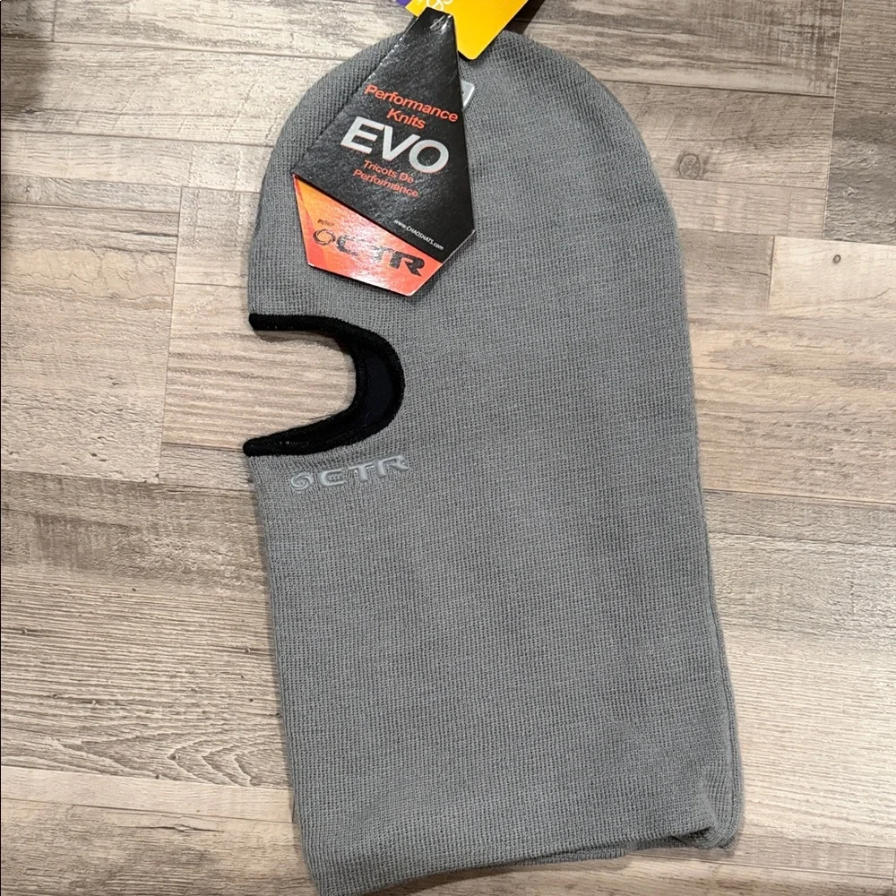Gray Performance Knit Face Mask